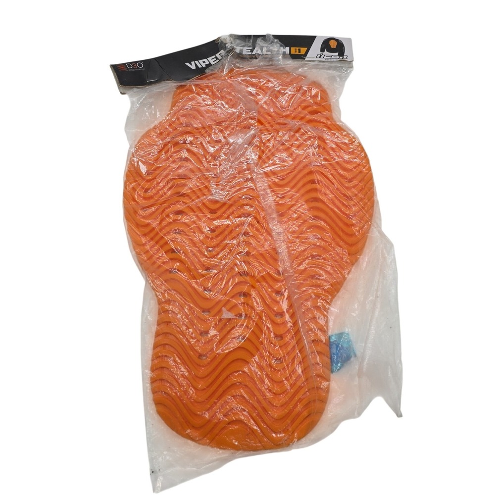 Icon Viper Stealth D3O Level 1 Back Protector Insert Orange 2706-0163 NEW